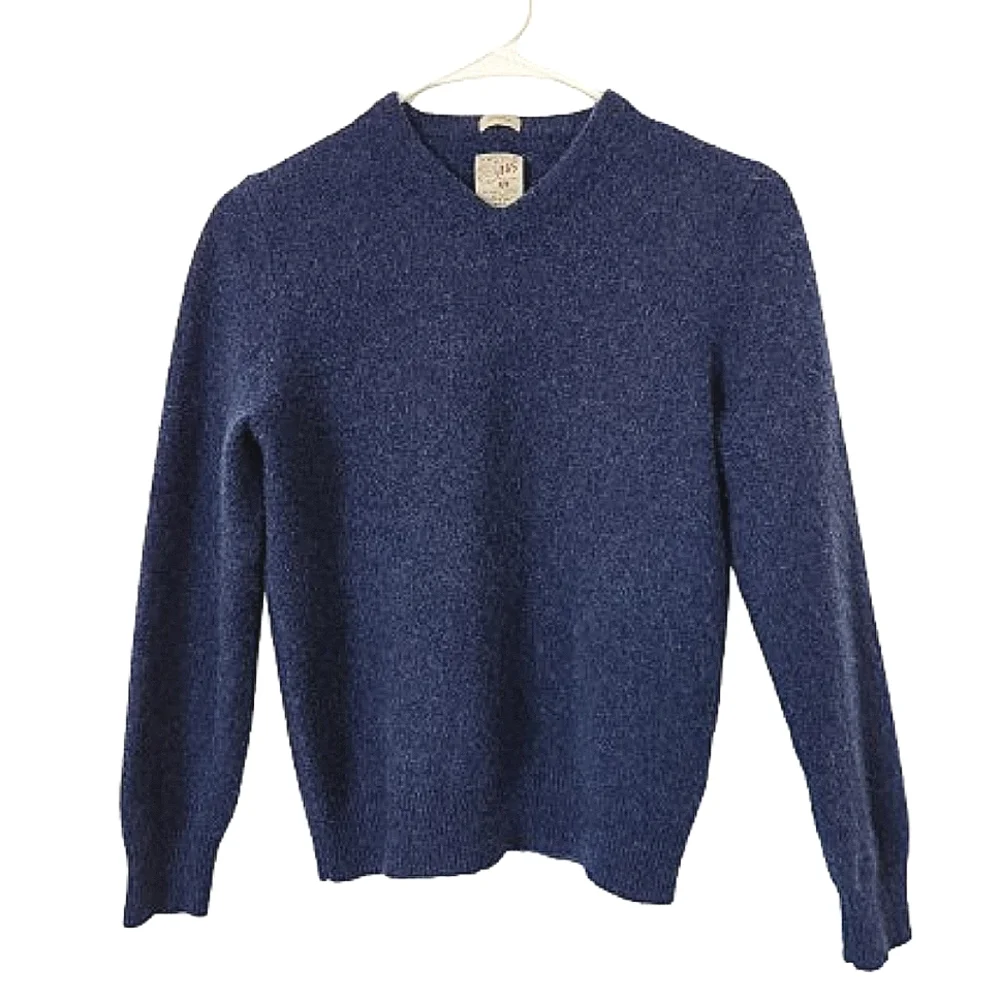 Article 365 Navy Cashmere Sweater Medium - Picture 1 of 6